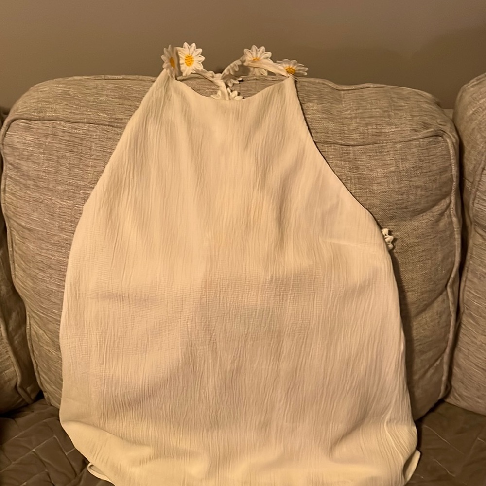 White Daisy tank top